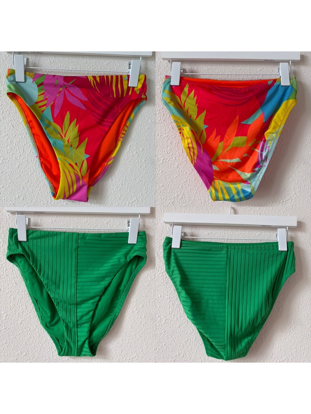 Sanctuary Tropical Printed High Waisted Bikini Bottoms Size Small Lot of 2